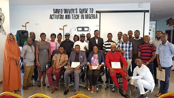 David Lanre Messan with Group in Nigeria 