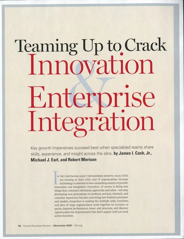 Teaming Up to Crack Innovation and Enterprise Integration