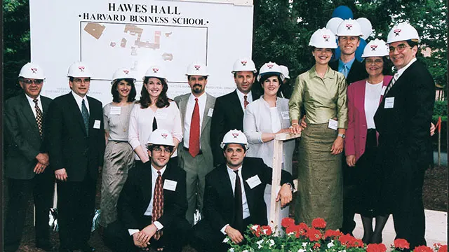 Hawes family at Hawes Hall groundbreaking ceremony