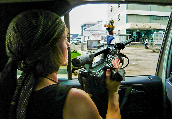 Ruth Page on location in Nigeria