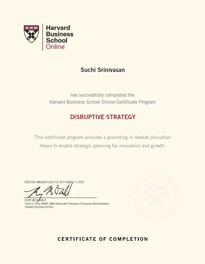 Certificate of Completion