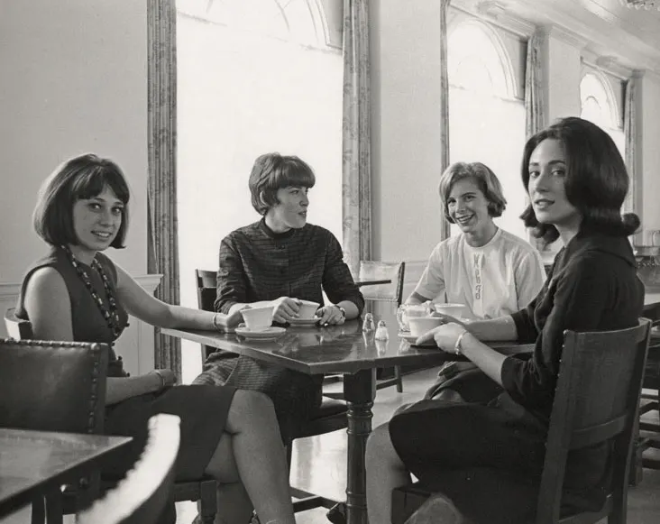 Marlene Krauss (MBA 1967), Mary Falvey (MBA 1967), Annon C. Adams (MBA 1967) and Vicki Keller (MBA 1966)