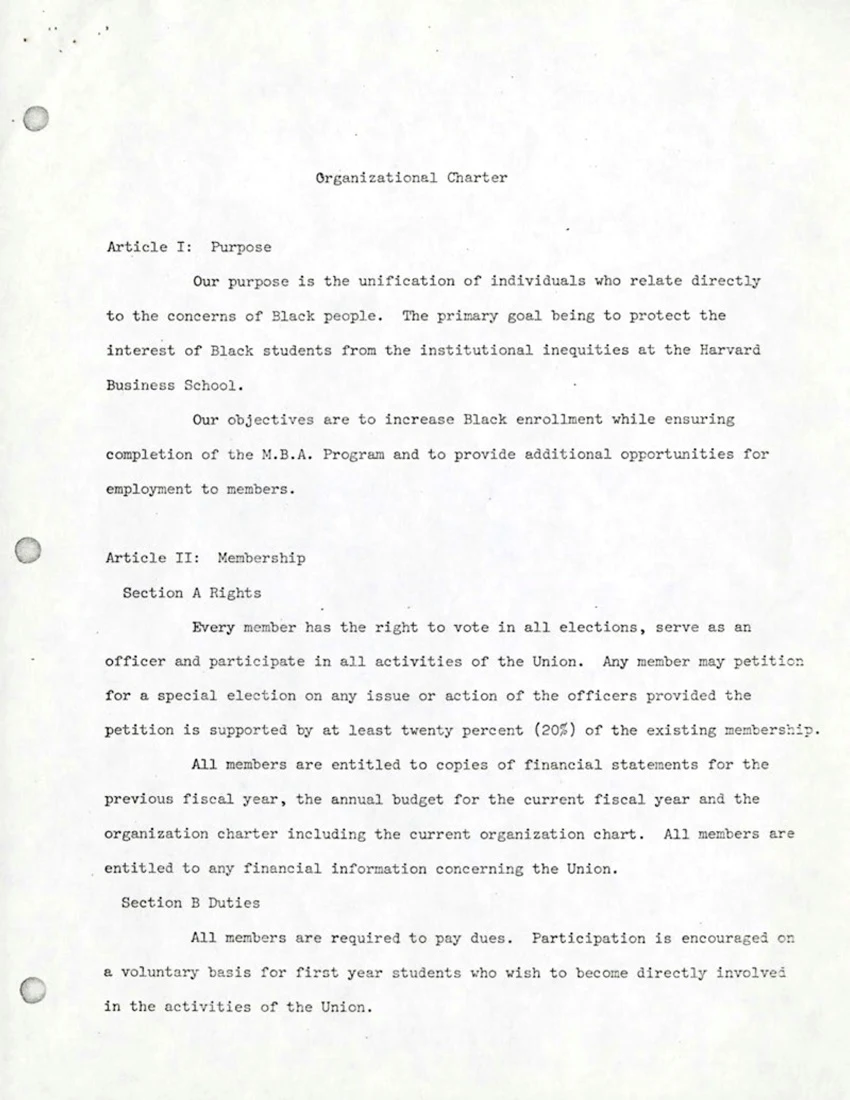 Bylaws and charter, 1969