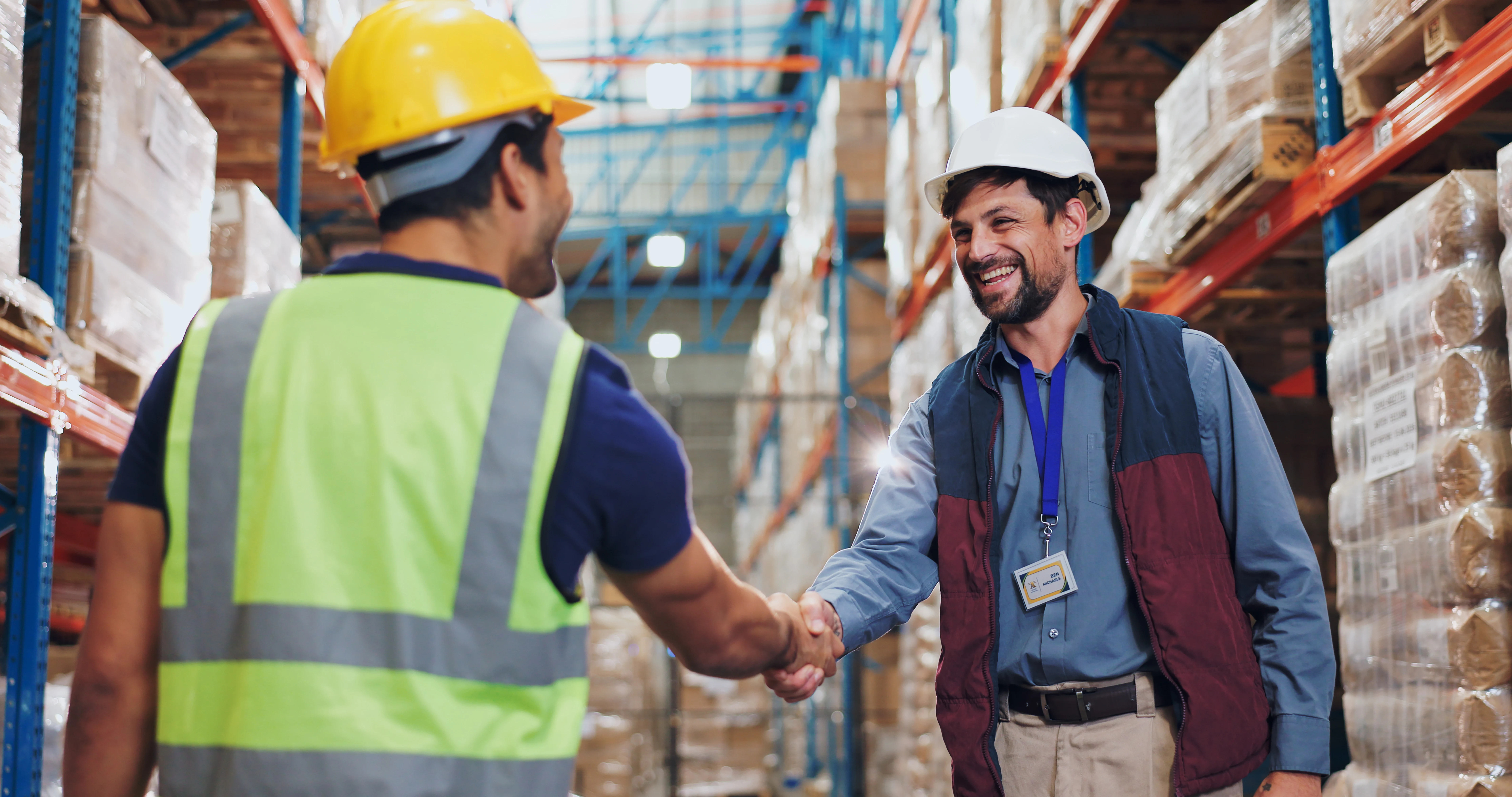 Person working at a warehouse