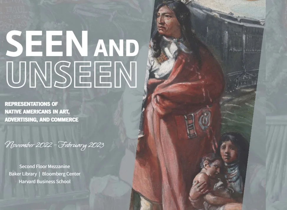 An advertisement for an exhibit called Seen and Unseen