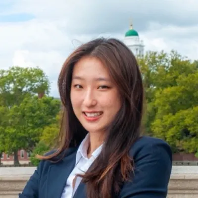Headshots of Ester Cho