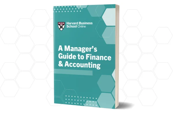Book titled "A Manager’s Guide to Finance & Accounting" from Harvard Business School Online.