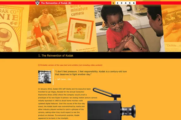 The Reinvention of Kodak, Multimedia Case