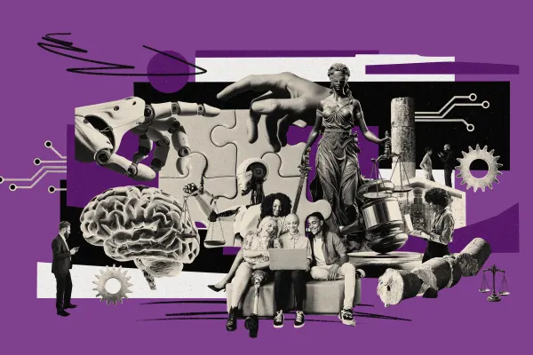 A collage showing images representing diversity and inclusion. 