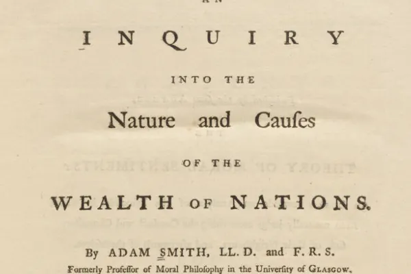 Wealth of Nations first edition title page