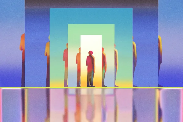 Career goals abstract illustration