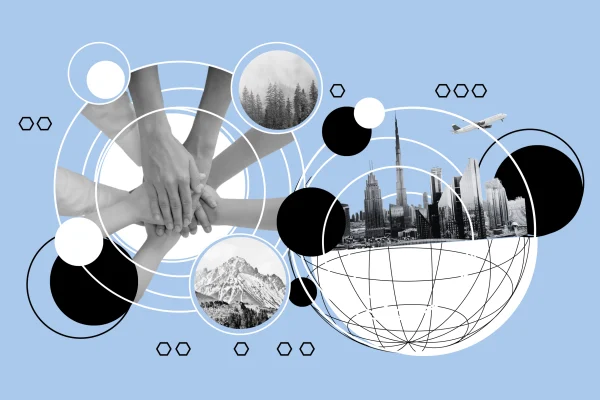 Business in Society Illustration