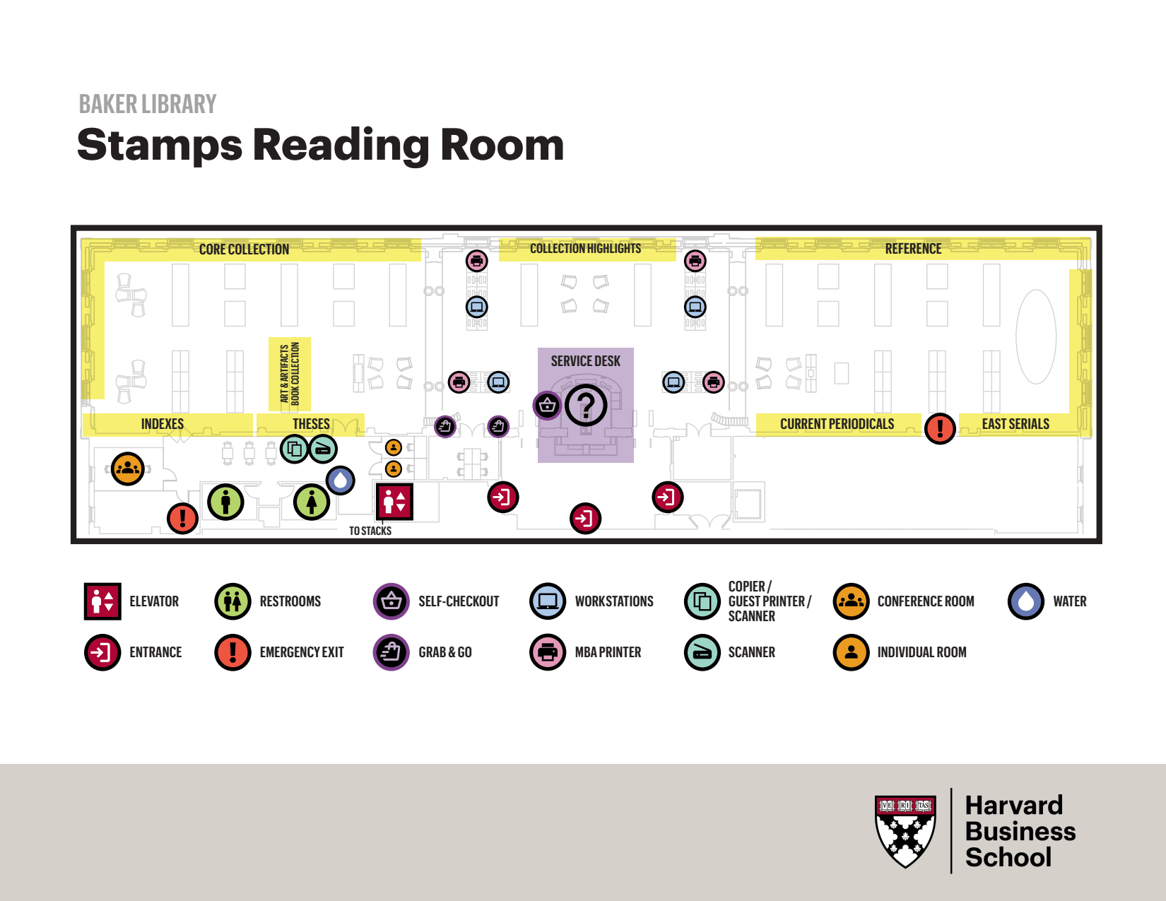 Stamps Reading Room Map