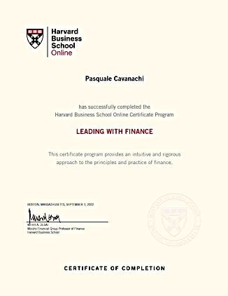 Certificate of Completion