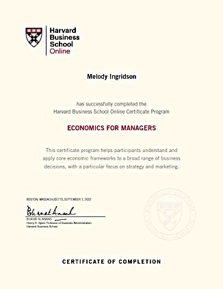 Certificate of Completion