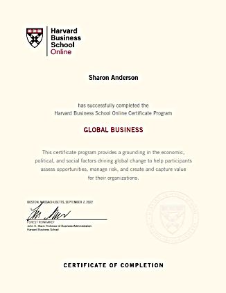 Certificate of Completion