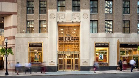 First Republic Bank facade on 5th Avenue NY, NY