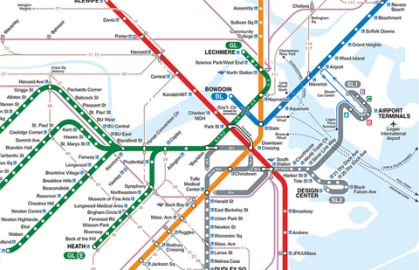 MBTA map, concierge