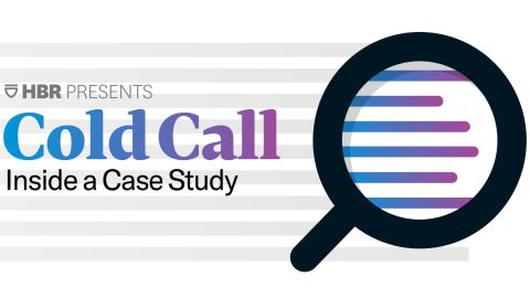 HBS Cold Call Magnifying glass Inside a Case Study