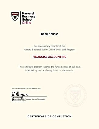 Online Finance Accounting Courses HBS Online