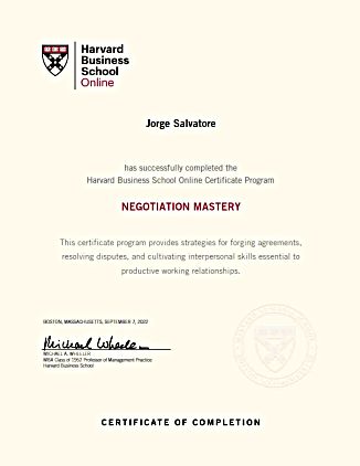 Certificate of Completion