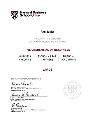 Certificates Credentials Credits HBS Online