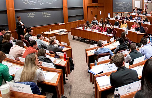 A Classroom full of students during an MBA