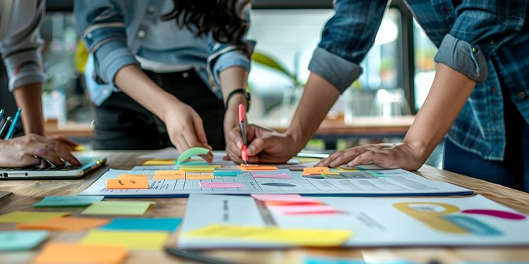 Marketers experimenting with post-it notes.