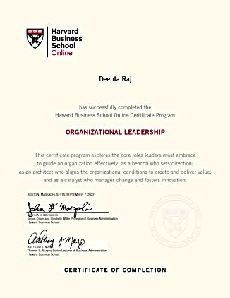 Organizational Leadership Course HBS Online