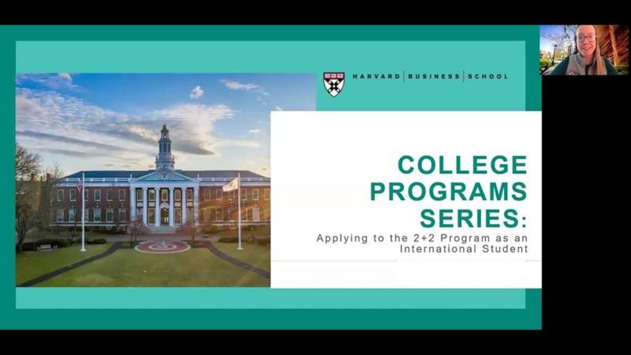 2+2 Program - MBA - Harvard Business School