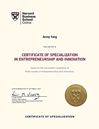 Certificate of Specialization