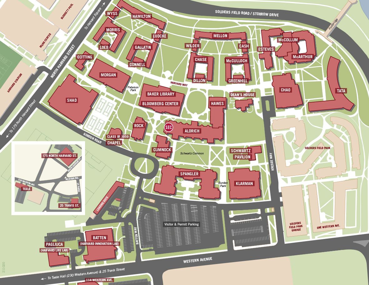 Sculpture Map - Contemporary Art - Harvard Business School